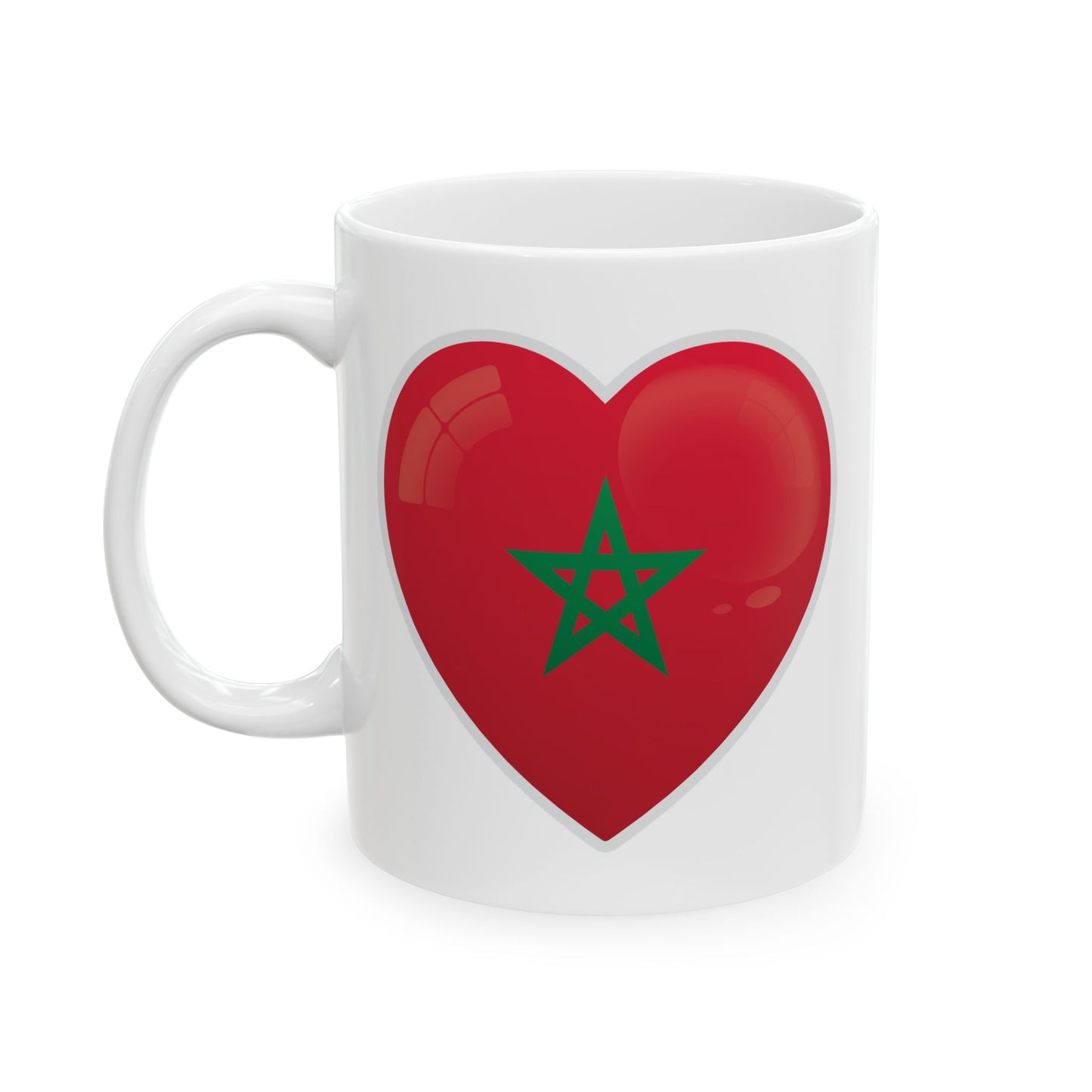 Heart Shaped Ceramic Mug - Cute Gift for Couples, Coffee Lovers, Valentine's Day, Engagement, Home Decor, Unique Drinkware