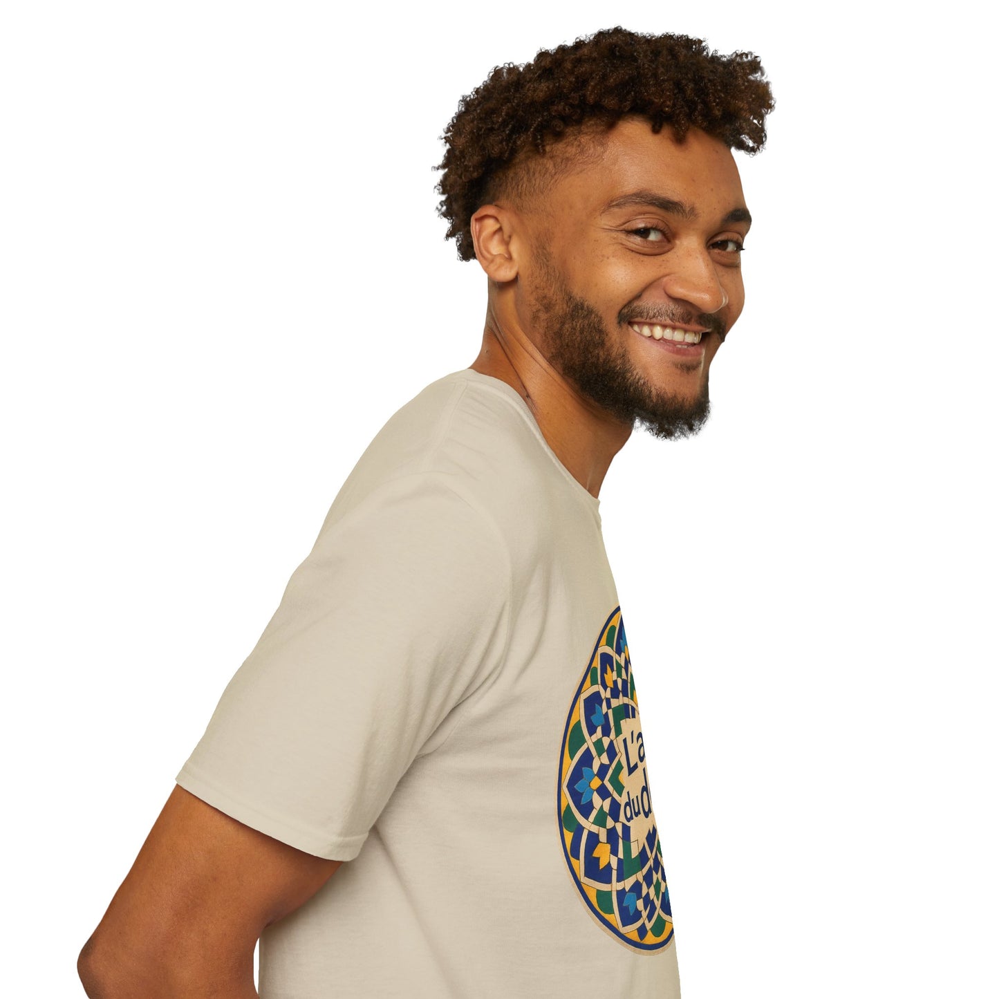 Artistic Detail Unisex T-Shirt, Mandala Tee, Boho Style Shirt, Relaxed Fit Top, Gift for Art Lovers, Casual Wear