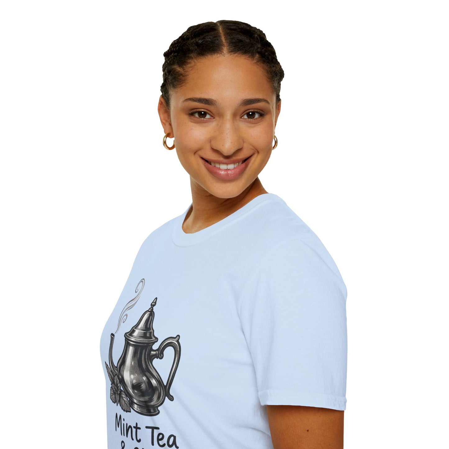 Mint Tea & Chill Unisex T-Shirt, Cozy Tee, Perfect Gift for Tea Lovers, Casual Wear, Relaxation