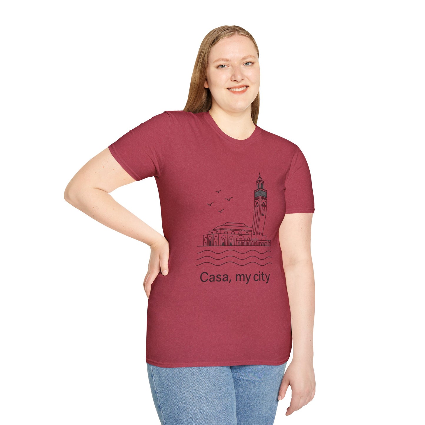 Casa My City Unisex Softstyle T-Shirt, Casual Tee, Gift for City Lovers, Urban Wear, Travel Souvenir, Home Décor Apparel