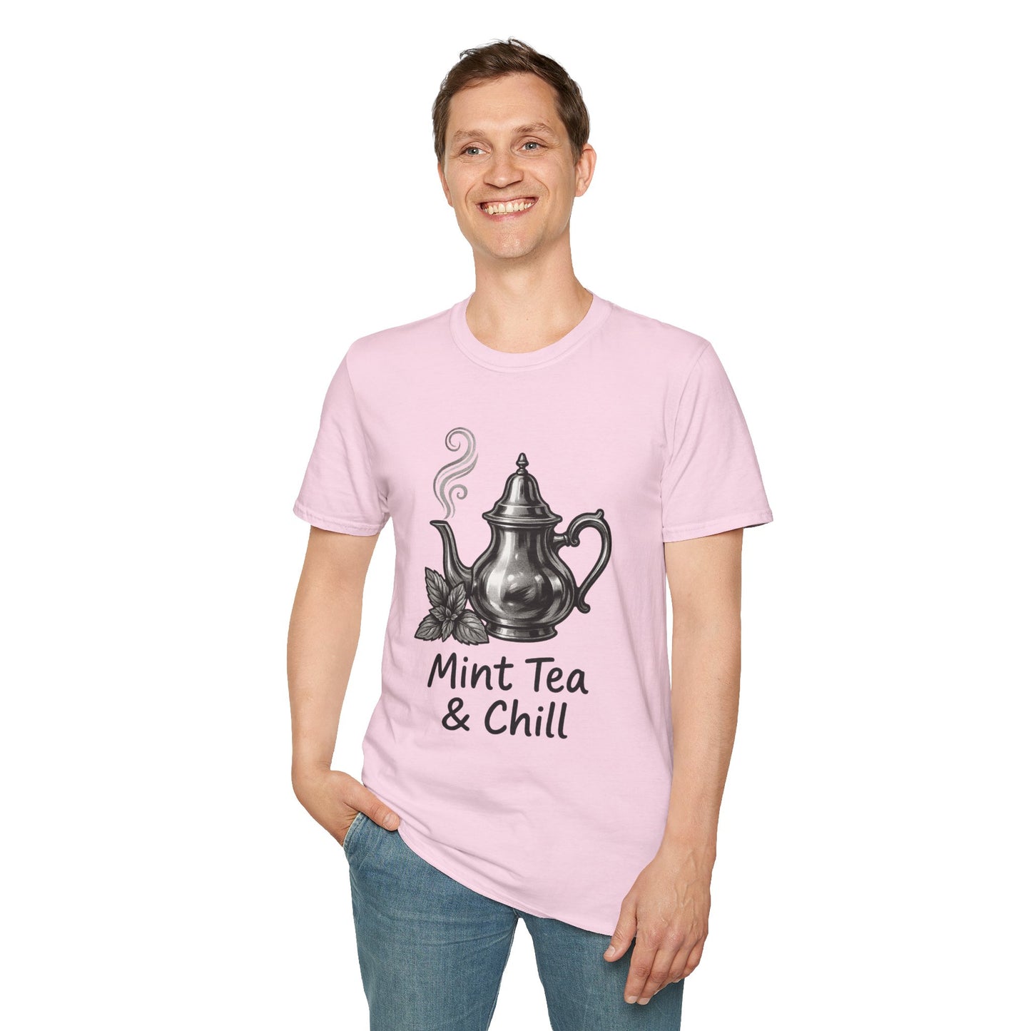 Mint Tea & Chill Unisex T-Shirt, Cozy Tee, Perfect Gift for Tea Lovers, Casual Wear, Relaxation