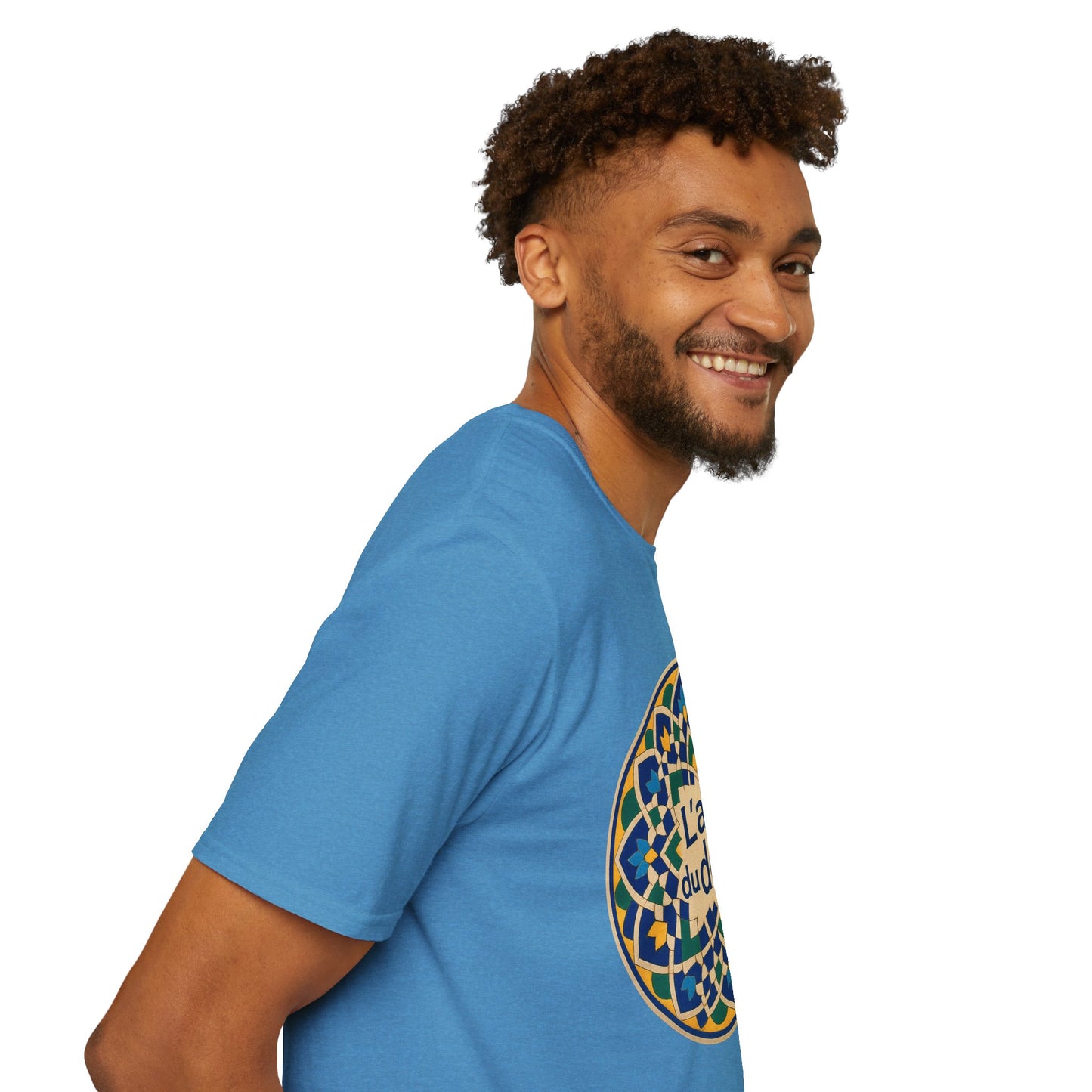 Artistic Detail Unisex T-Shirt, Mandala Tee, Boho Style Shirt, Relaxed Fit Top, Gift for Art Lovers, Casual Wear