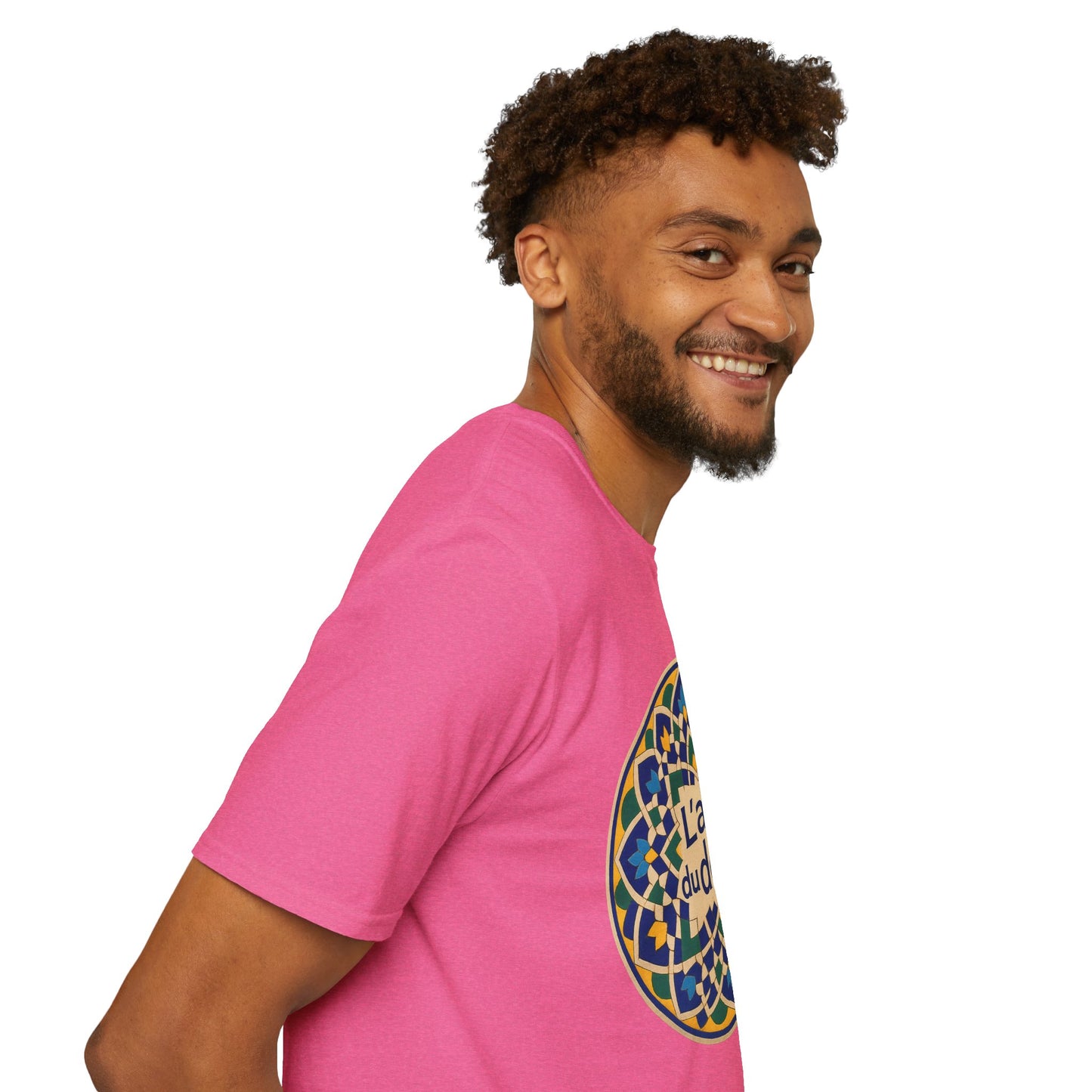 Artistic Detail Unisex T-Shirt, Mandala Tee, Boho Style Shirt, Relaxed Fit Top, Gift for Art Lovers, Casual Wear