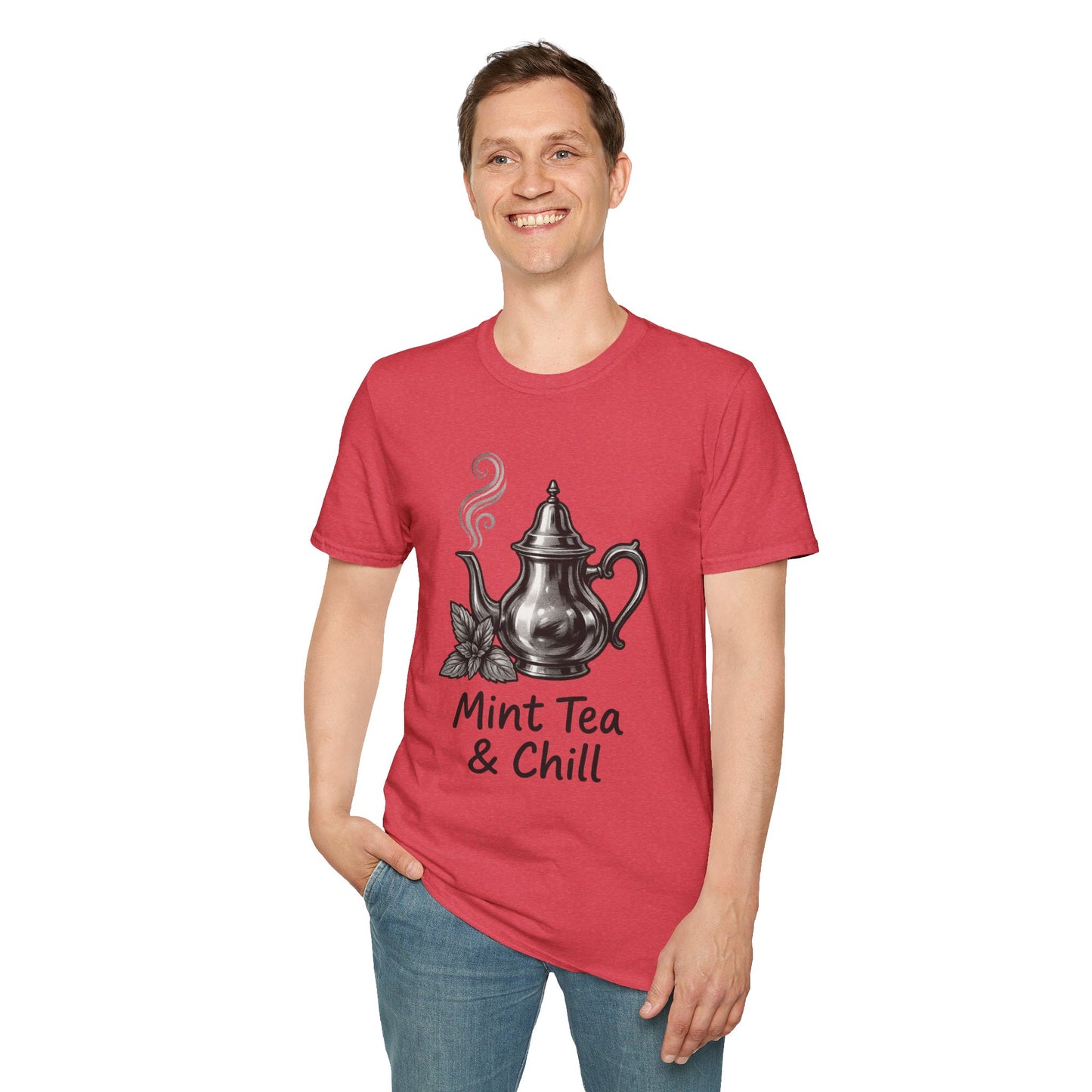 Mint Tea & Chill Unisex T-Shirt, Cozy Tee, Perfect Gift for Tea Lovers, Casual Wear, Relaxation
