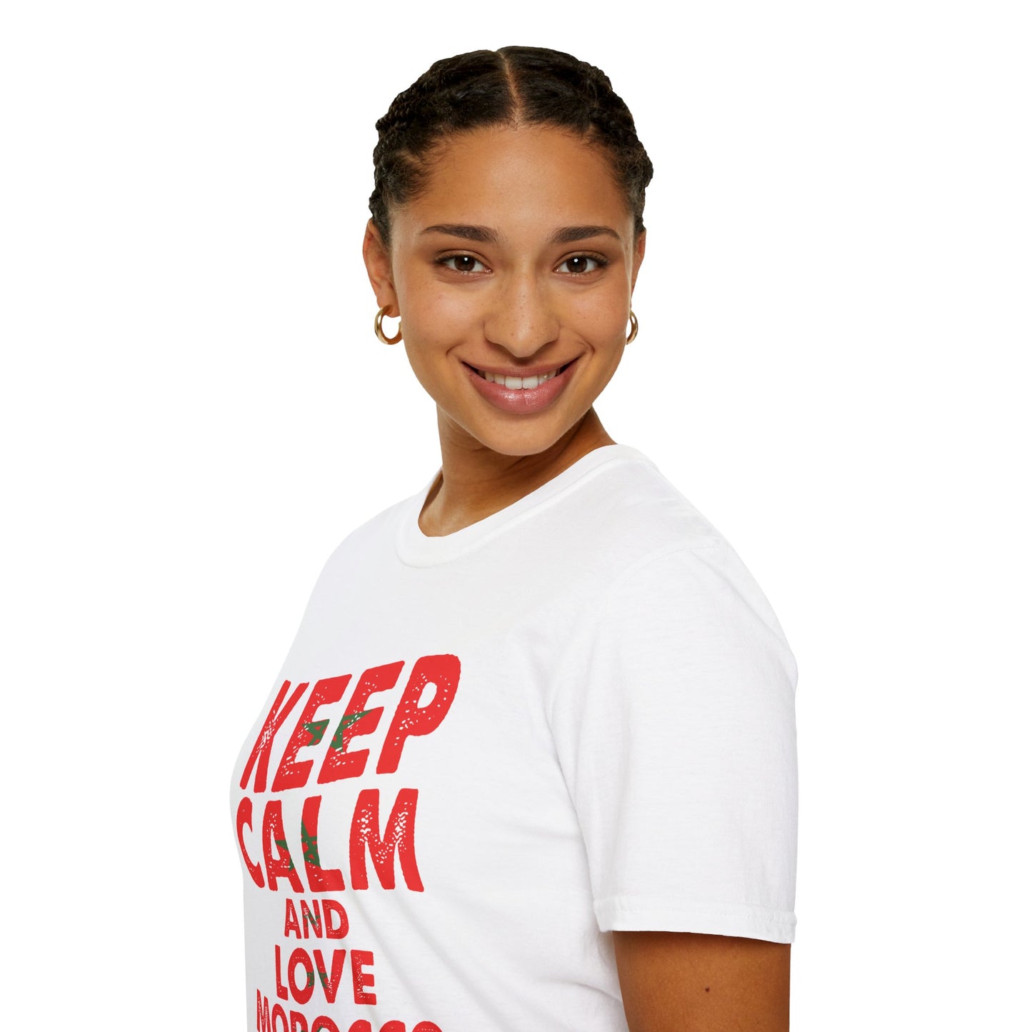 Keep Calm and Love Morocco Shirt, Unisex Softstyle T-Shirt, Gift for Travelers, Casual Wear, Souvenir, Ethnic Pride Wear