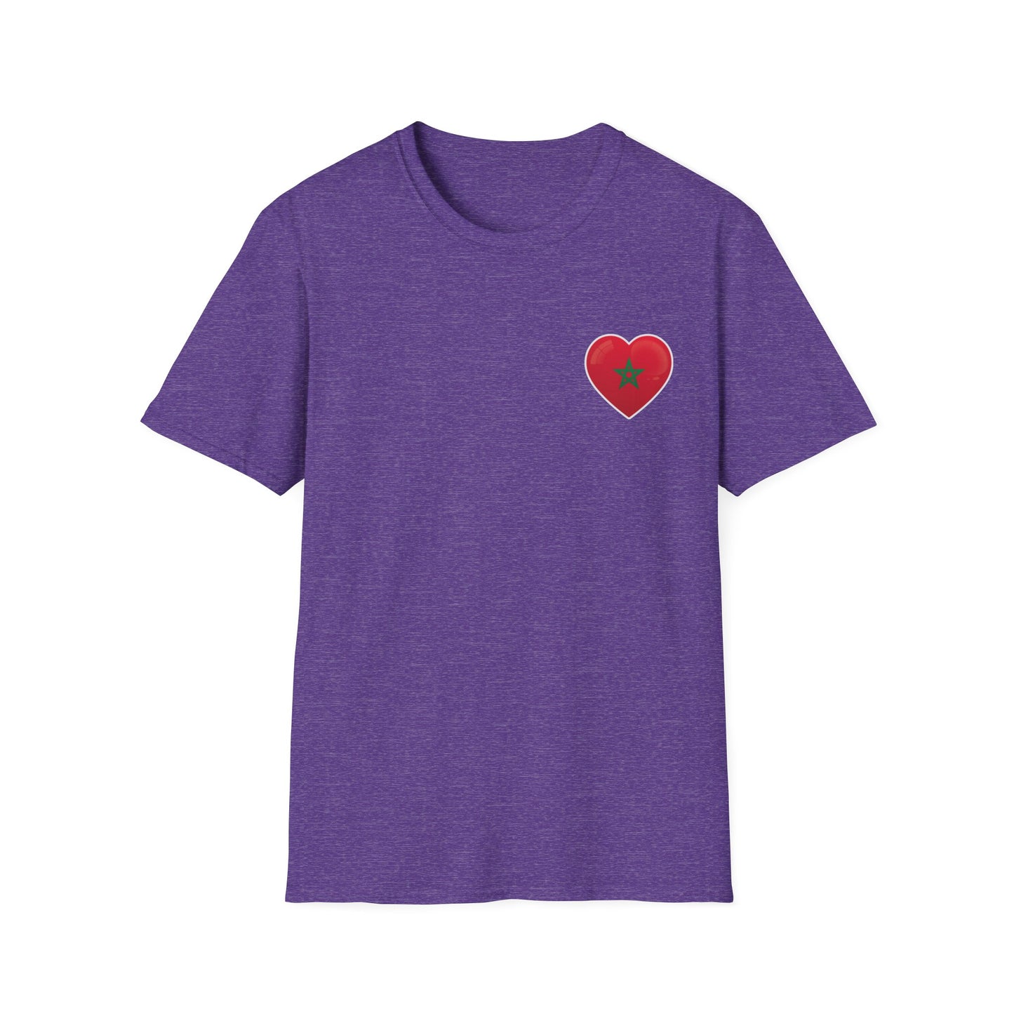 Heart Design Unisex Softstyle T-Shirt, Cute Gift for Couples, Valentine's Day, Casual Wear, Love Theme, Soft Cotton Tee
