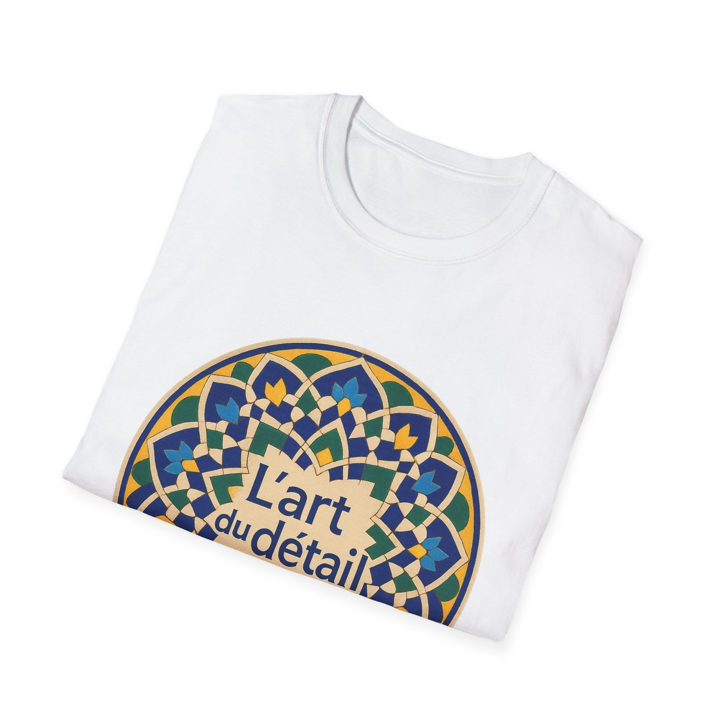 Artistic Detail Unisex T-Shirt, Mandala Tee, Boho Style Shirt, Relaxed Fit Top, Gift for Art Lovers, Casual Wear