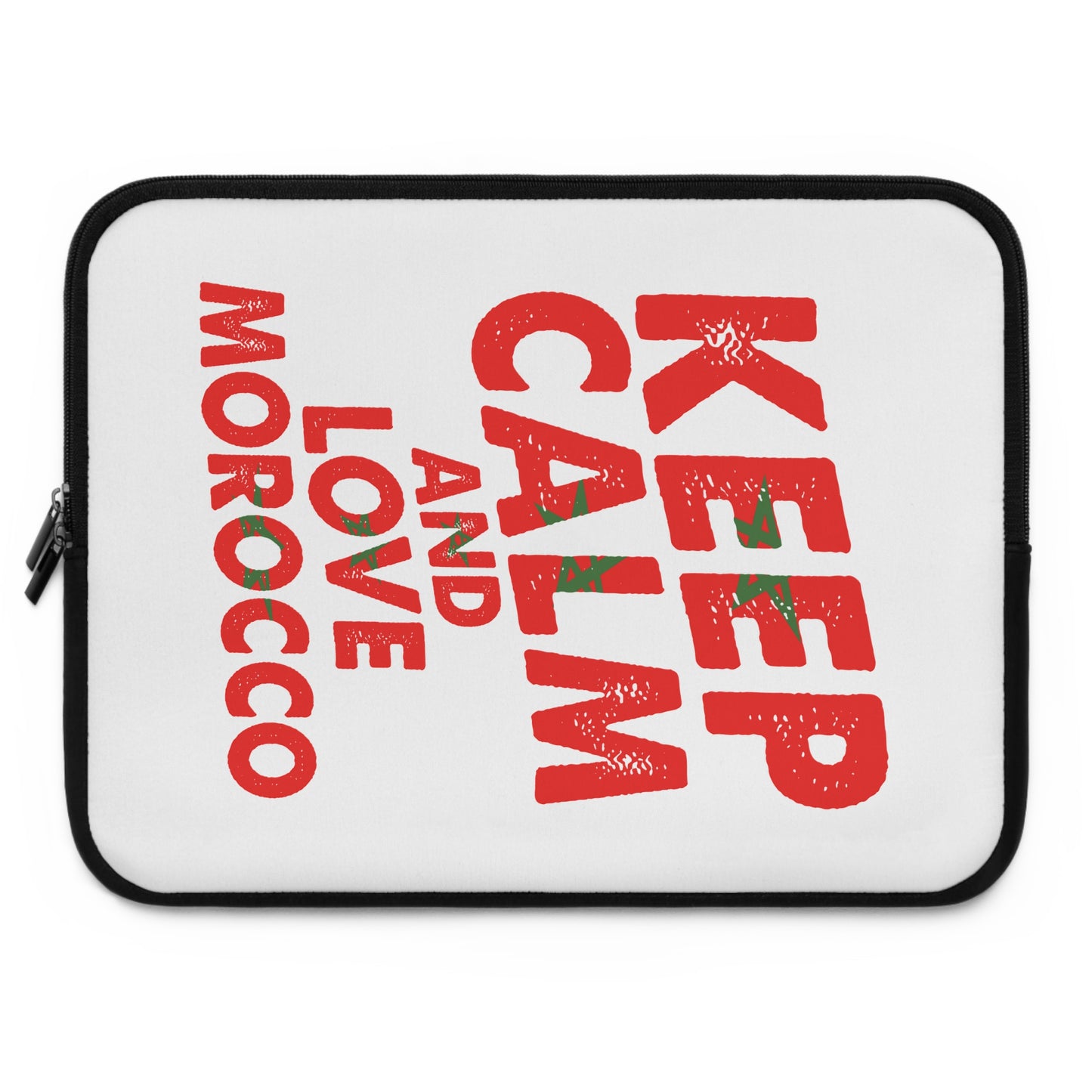 Moroccan Love Laptop Sleeve - Keep Calm Design, Tech Accessory, Gift for Students, Work Essentials, Travel Companion