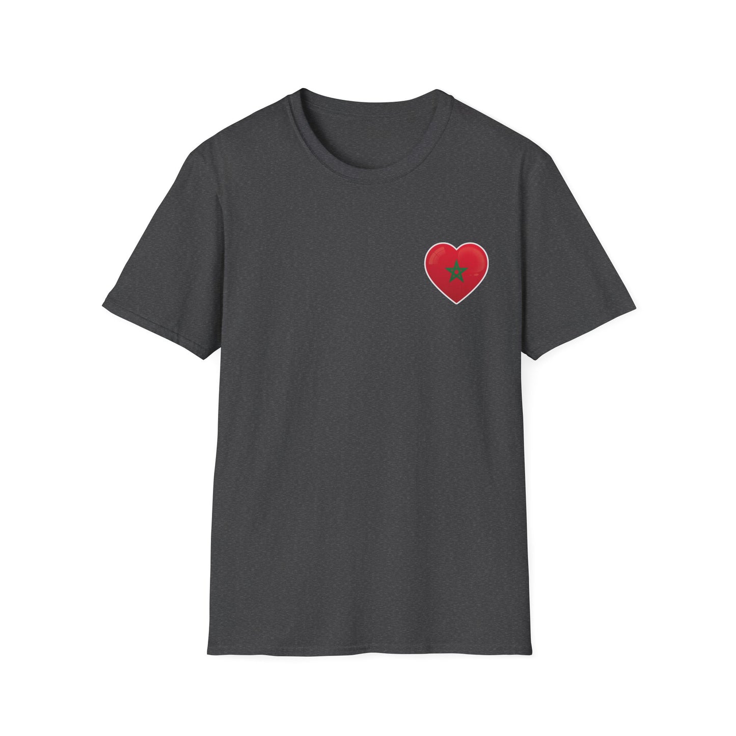 Heart Design Unisex Softstyle T-Shirt, Cute Gift for Couples, Valentine's Day, Casual Wear, Love Theme, Soft Cotton Tee