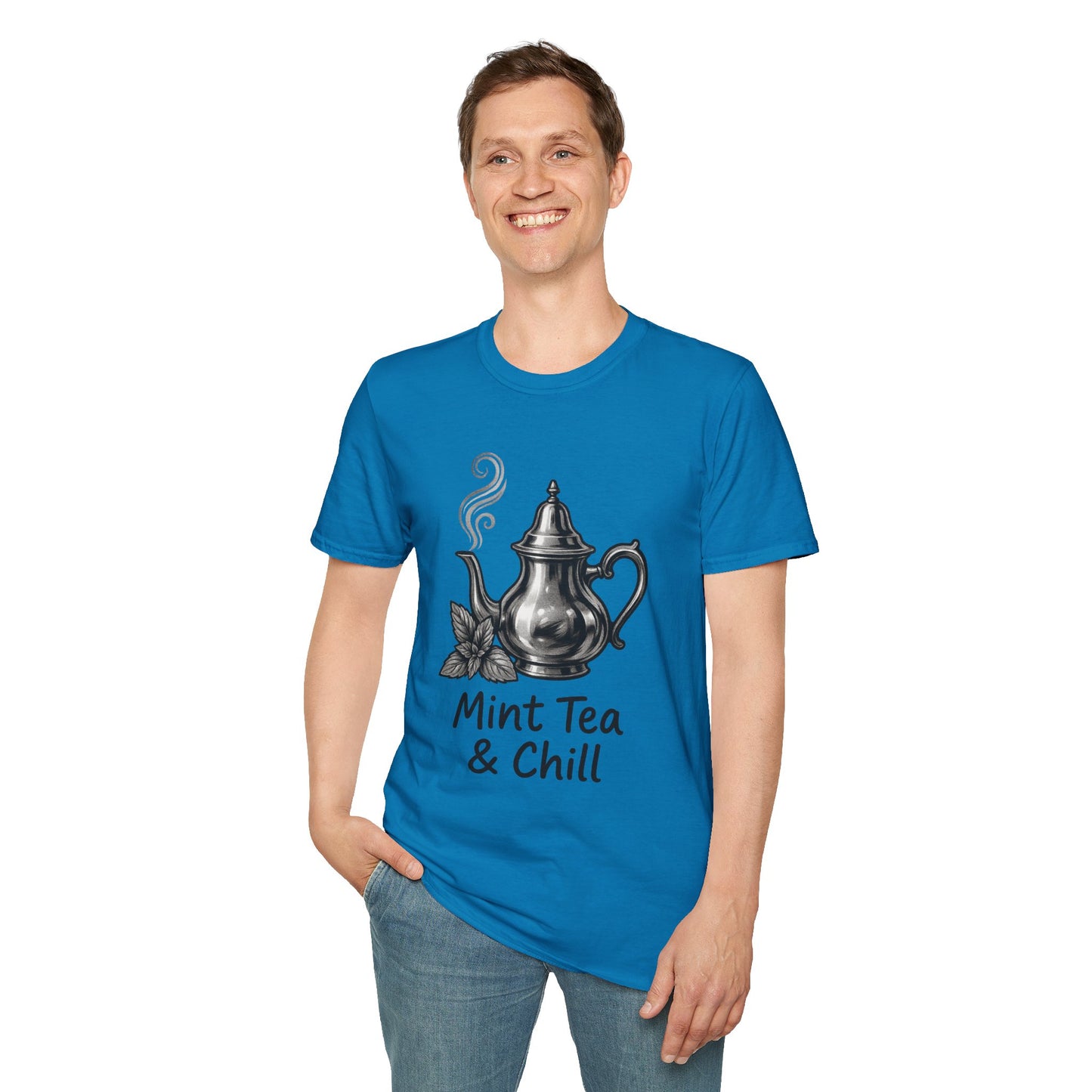 Mint Tea & Chill Unisex T-Shirt, Cozy Tee, Perfect Gift for Tea Lovers, Casual Wear, Relaxation