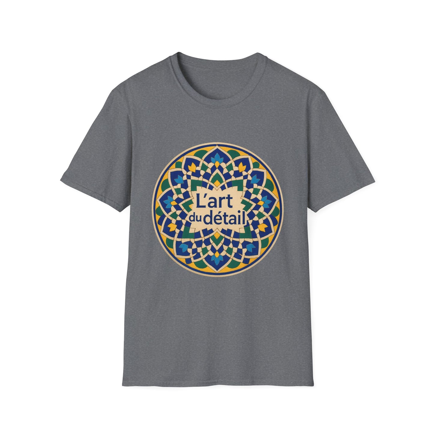Artistic Detail Unisex T-Shirt, Mandala Tee, Boho Style Shirt, Relaxed Fit Top, Gift for Art Lovers, Casual Wear