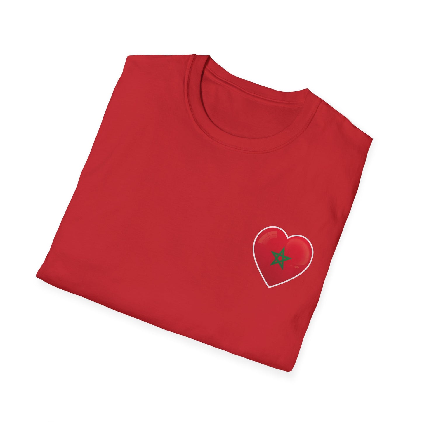 Heart Design Unisex Softstyle T-Shirt, Cute Gift for Couples, Valentine's Day, Casual Wear, Love Theme, Soft Cotton Tee