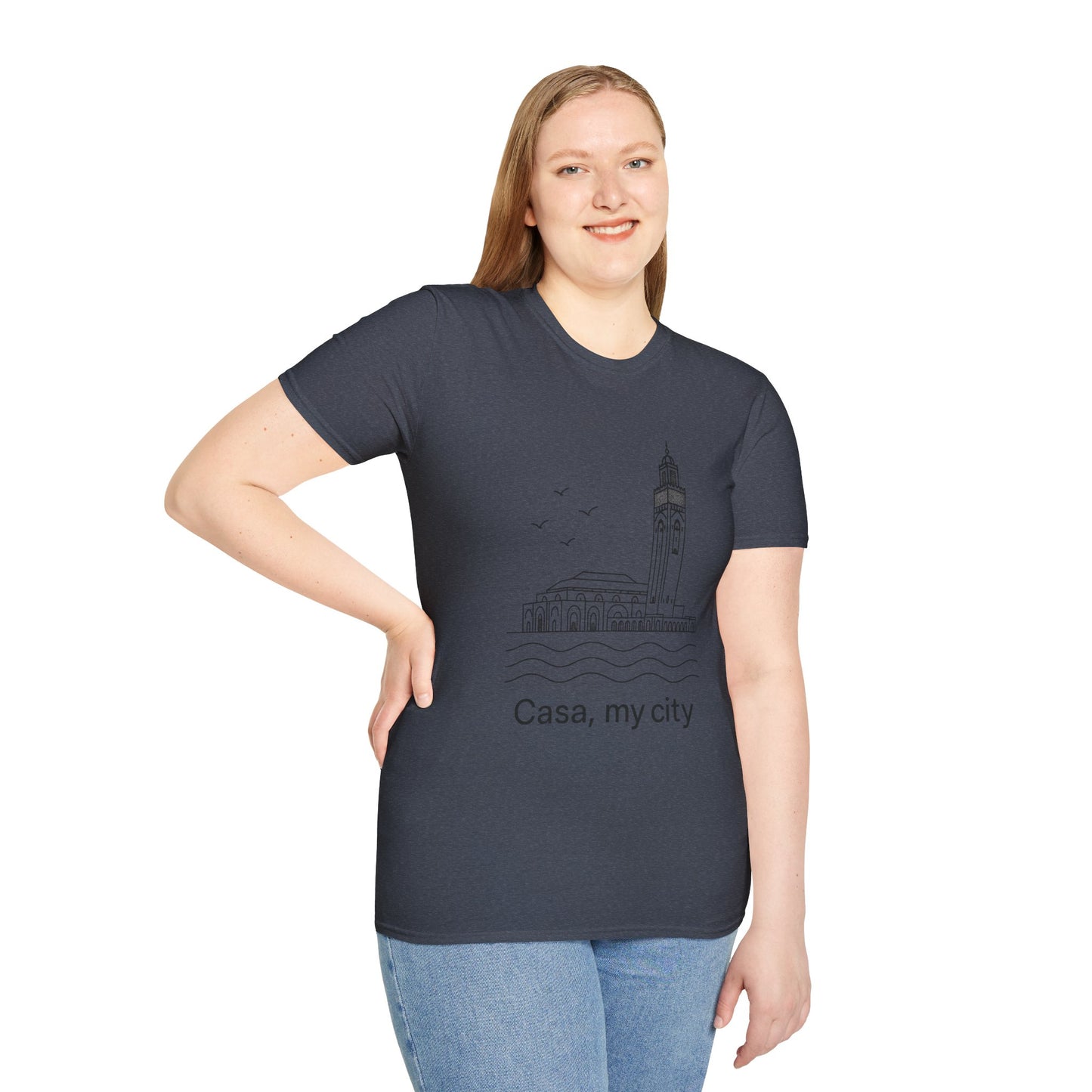 Casa My City Unisex Softstyle T-Shirt, Casual Tee, Gift for City Lovers, Urban Wear, Travel Souvenir, Home Décor Apparel