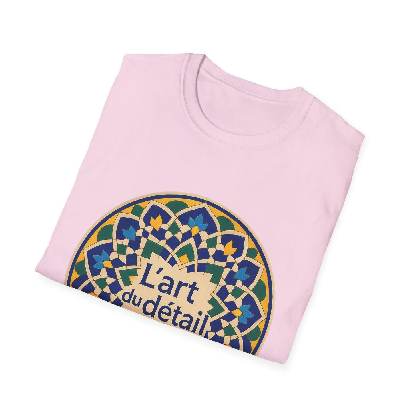 Artistic Detail Unisex T-Shirt, Mandala Tee, Boho Style Shirt, Relaxed Fit Top, Gift for Art Lovers, Casual Wear