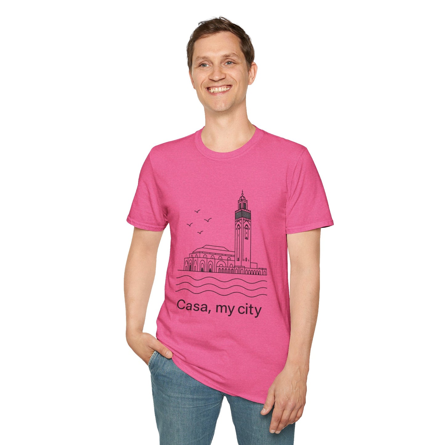 Casa My City Unisex Softstyle T-Shirt, Casual Tee, Gift for City Lovers, Urban Wear, Travel Souvenir, Home Décor Apparel