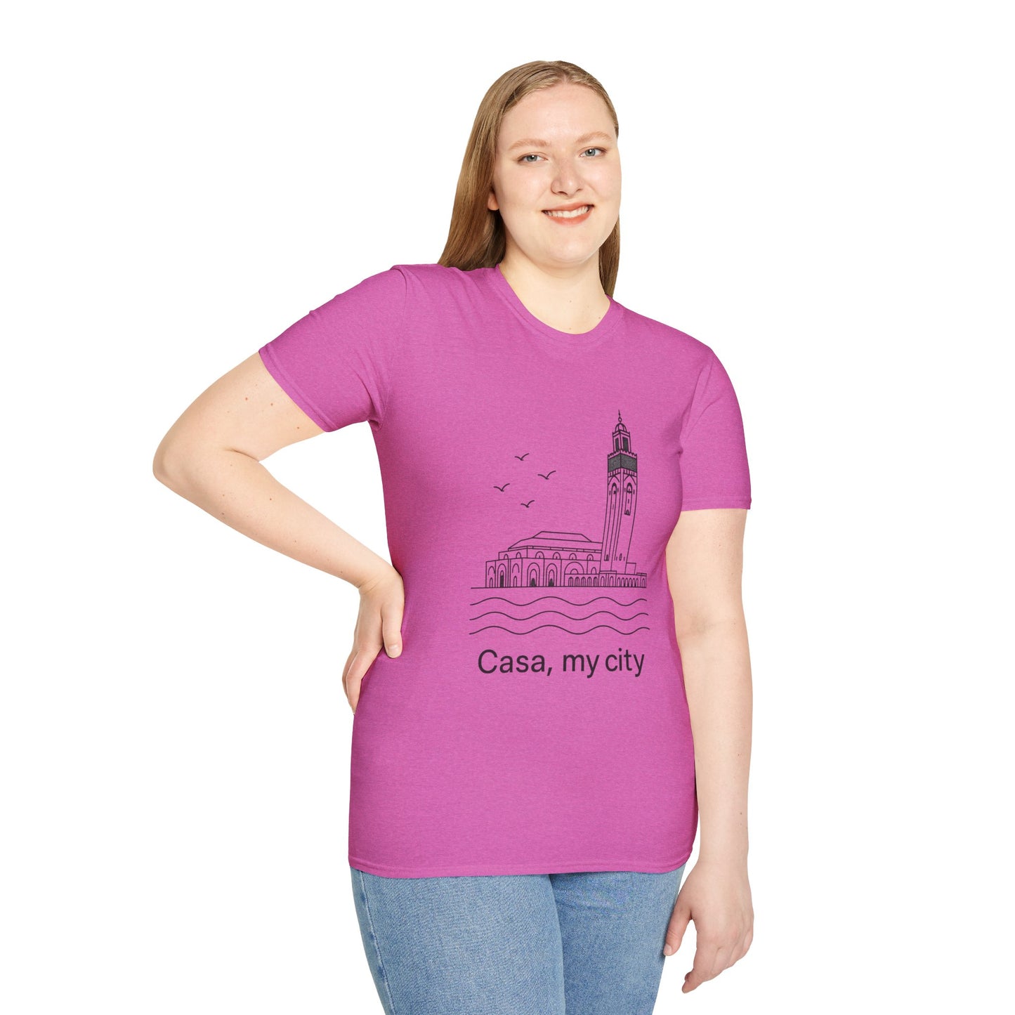 Casa My City Unisex Softstyle T-Shirt, Casual Tee, Gift for City Lovers, Urban Wear, Travel Souvenir, Home Décor Apparel