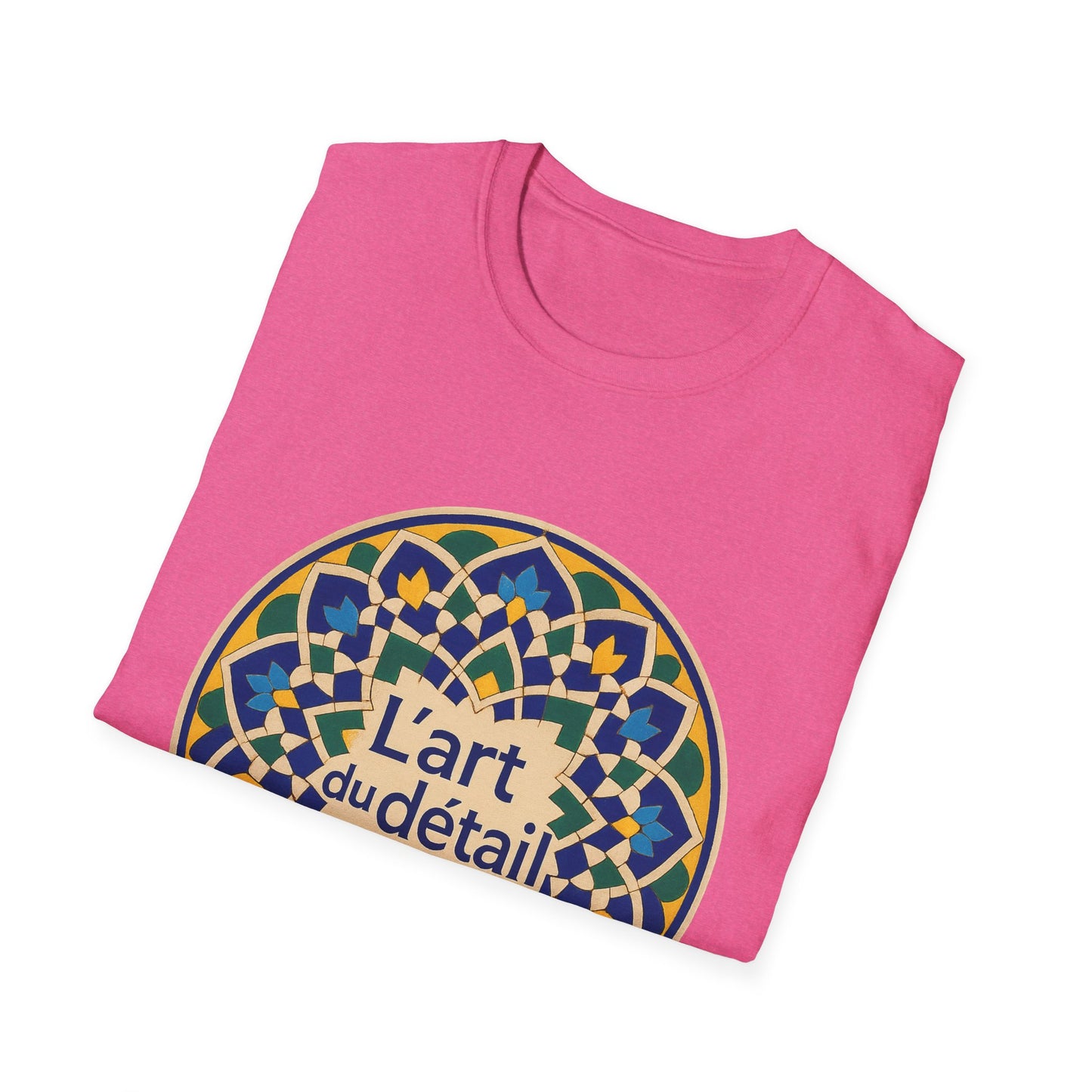 Artistic Detail Unisex T-Shirt, Mandala Tee, Boho Style Shirt, Relaxed Fit Top, Gift for Art Lovers, Casual Wear