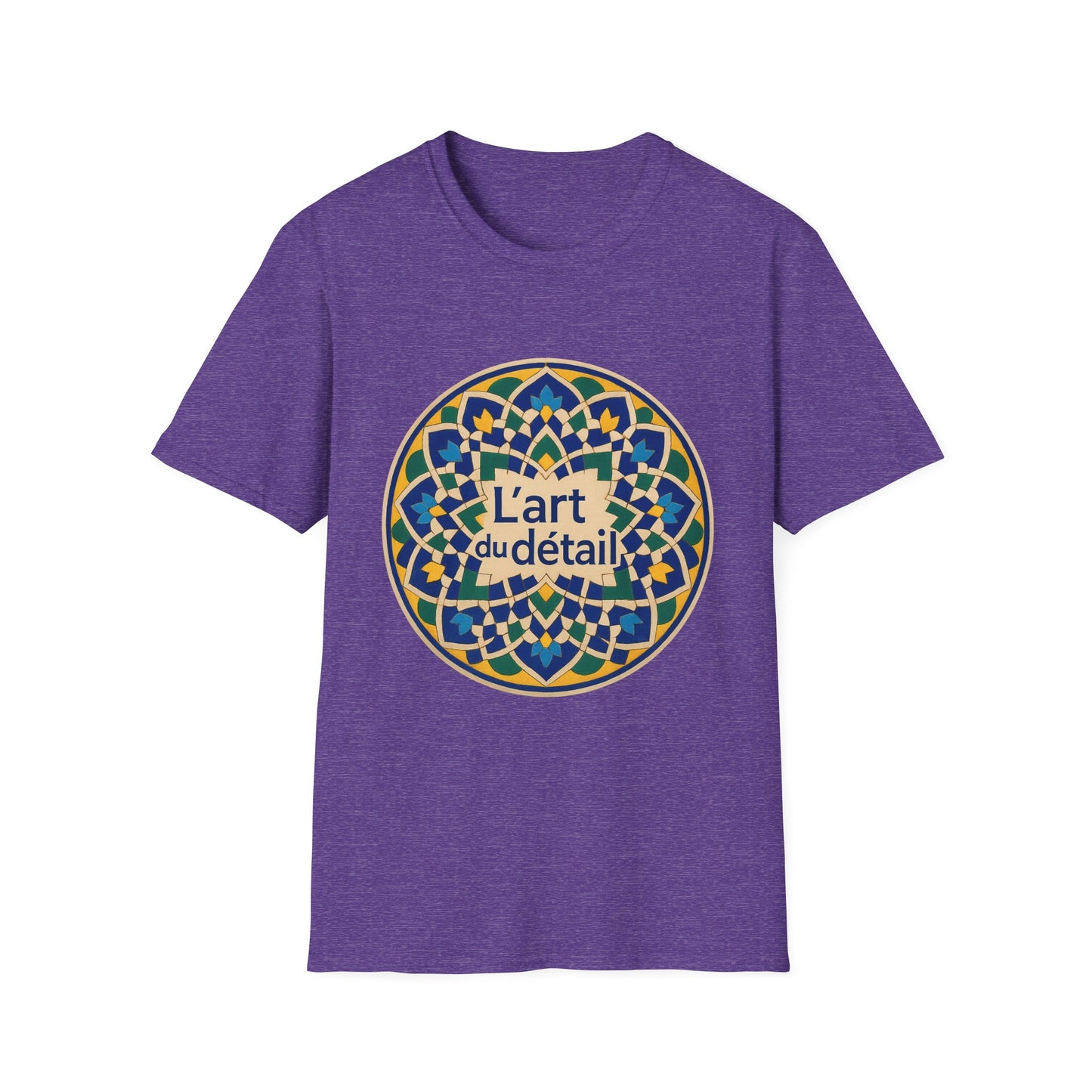 Artistic Detail Unisex T-Shirt, Mandala Tee, Boho Style Shirt, Relaxed Fit Top, Gift for Art Lovers, Casual Wear