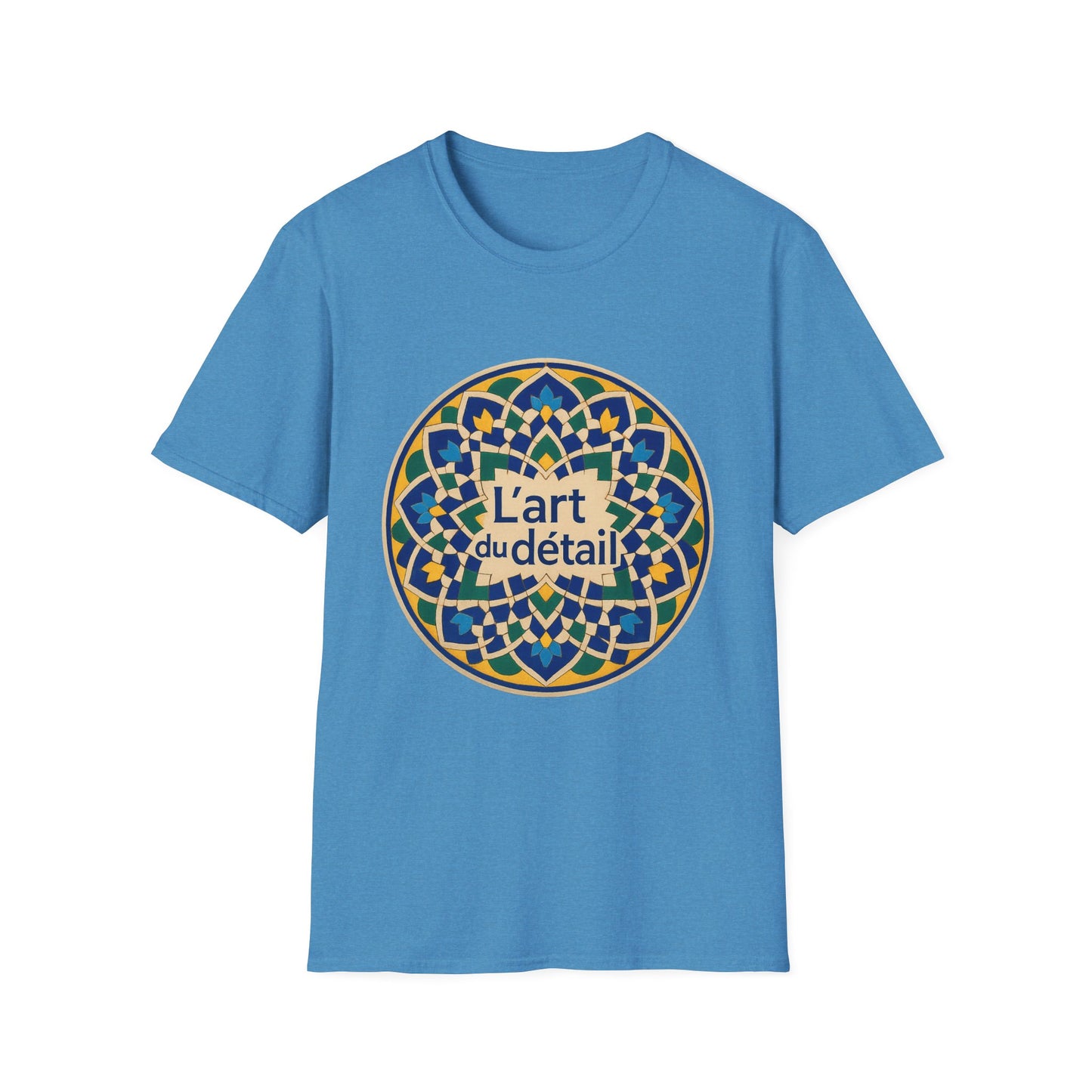 Artistic Detail Unisex T-Shirt, Mandala Tee, Boho Style Shirt, Relaxed Fit Top, Gift for Art Lovers, Casual Wear