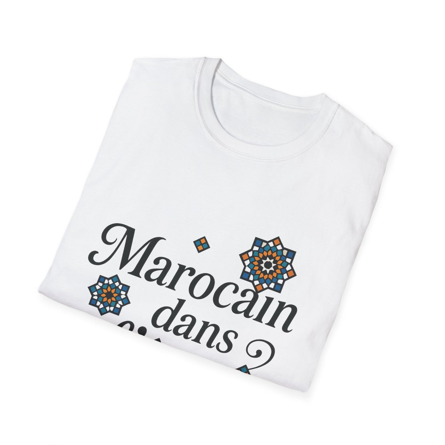Moroccan Slogan Zellige Unisex T-Shirt