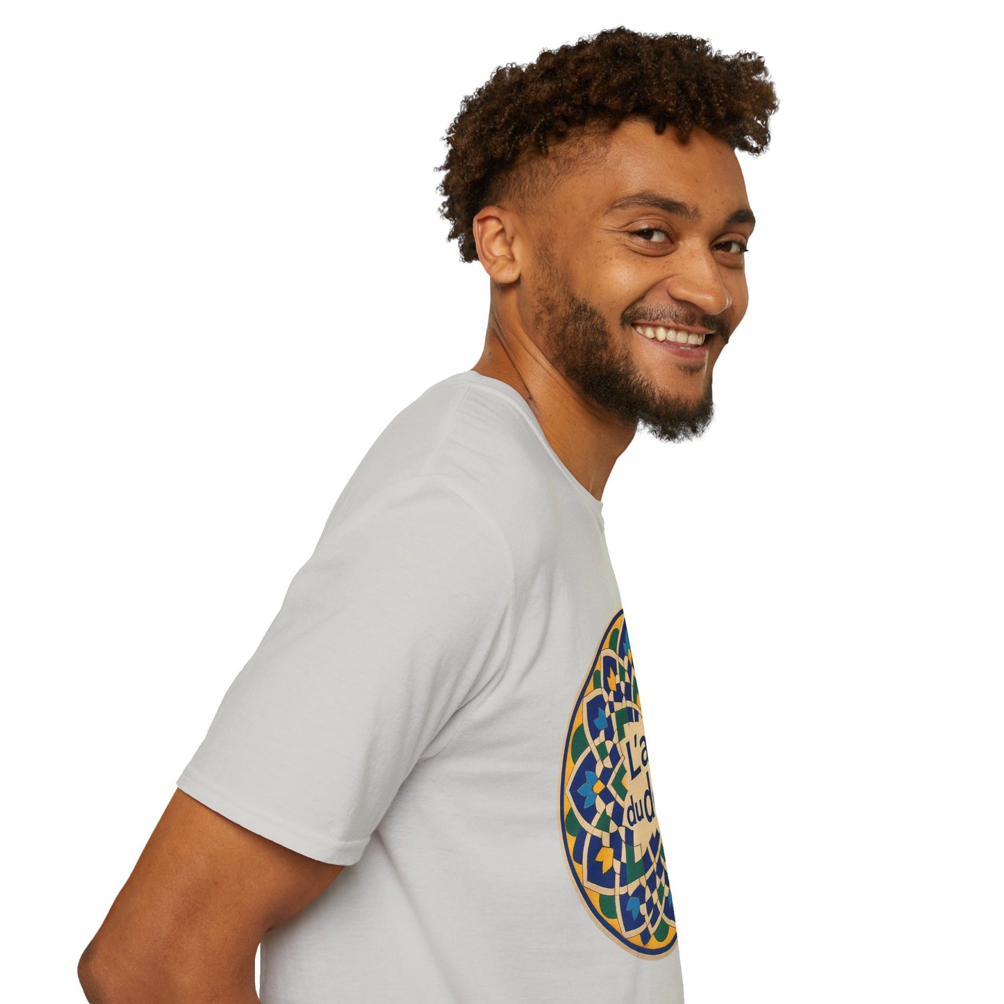 Artistic Detail Unisex T-Shirt, Mandala Tee, Boho Style Shirt, Relaxed Fit Top, Gift for Art Lovers, Casual Wear