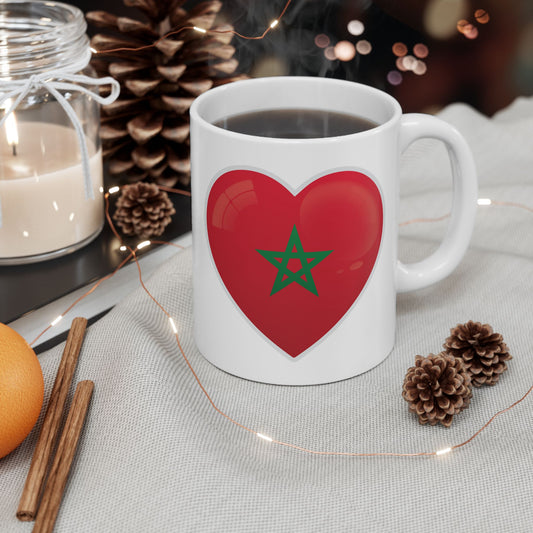 Heart Shaped Ceramic Mug - Cute Gift for Couples, Coffee Lovers, Valentine's Day, Engagement, Home Decor, Unique Drinkware