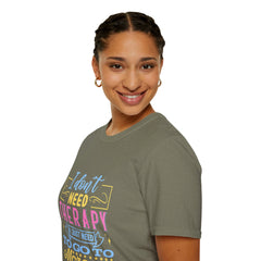 Morocco Therapy T-Shirt, Travel Tee, Unisex Graphic Shirt, Adventure Apparel, Wanderlust Gift, Vacation Reminder