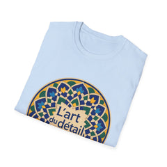 Artistic Detail Unisex T-Shirt, Mandala Tee, Boho Style Shirt, Relaxed Fit Top, Gift for Art Lovers, Casual Wear