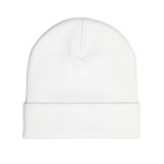 Red Floral Skull Knit Beanie | Embroidered Casual Winter Hat,