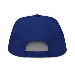 Heartbeat Soccer Flat Bill Cap | Sports Fan Hat, Embroidered Cap, Gift for Soccer Lovers, Unique Sports Hat, Outdoor Cap