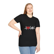 Soccer Heartbeat T-Shirt - Perfect for Sports Lovers, Gift for Soccer Fans,