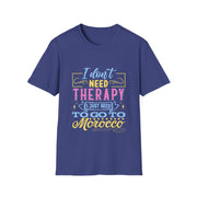 Morocco Therapy T-Shirt, Travel Tee, Unisex Graphic Shirt, Adventure Apparel, Wanderlust Gift, Vacation Reminder