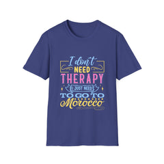 Morocco Therapy T-Shirt, Travel Tee, Unisex Graphic Shirt, Adventure Apparel, Wanderlust Gift, Vacation Reminder
