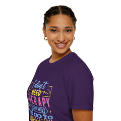 Morocco Therapy T-Shirt, Travel Tee, Unisex Graphic Shirt, Adventure Apparel, Wanderlust Gift, Vacation Reminder