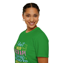 Morocco Therapy T-Shirt, Travel Tee, Unisex Graphic Shirt, Adventure Apparel, Wanderlust Gift, Vacation Reminder