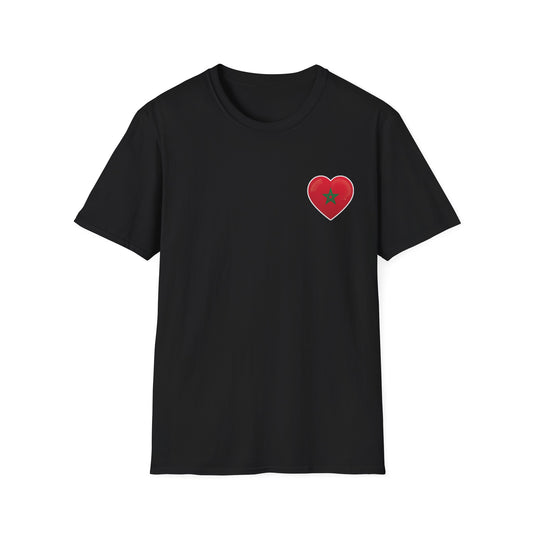 Heart Design Unisex Softstyle T-Shirt, Cute Gift for Couples, Valentine's Day, Casual Wear, Love Theme, Soft Cotton Tee