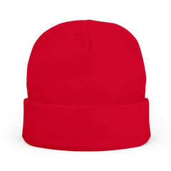 Red Floral Skull Knit Beanie | Embroidered Casual Winter Hat,