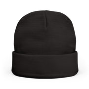 Red Floral Skull Knit Beanie | Embroidered Casual Winter Hat,
