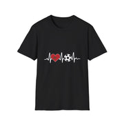 Soccer Heartbeat T-Shirt - Perfect for Sports Lovers, Gift for Soccer Fans,