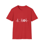 Soccer Heartbeat T-Shirt - Perfect for Sports Lovers, Gift for Soccer Fans,