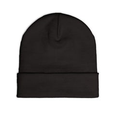 Red Floral Skull Knit Beanie | Embroidered Casual Winter Hat,