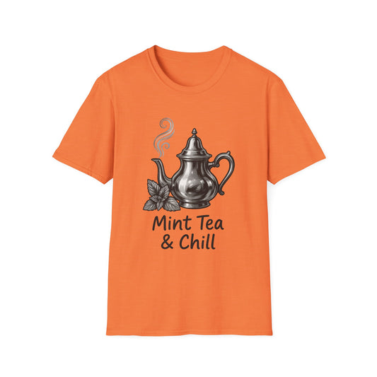 Mint Tea & Chill Unisex T-Shirt, Cozy Tee, Perfect Gift for Tea Lovers, Casual Wear, Relaxation