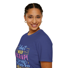 Morocco Therapy T-Shirt, Travel Tee, Unisex Graphic Shirt, Adventure Apparel, Wanderlust Gift, Vacation Reminder