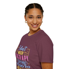 Morocco Therapy T-Shirt, Travel Tee, Unisex Graphic Shirt, Adventure Apparel, Wanderlust Gift, Vacation Reminder