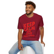 Keep Calm and Love Morocco Shirt, Unisex Softstyle T-Shirt, Gift for Travelers, Casual Wear, Souvenir, Ethnic Pride Wear
