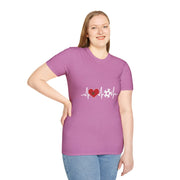 Soccer Heartbeat T-Shirt - Perfect for Sports Lovers, Gift for Soccer Fans,
