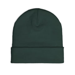 Red Floral Skull Knit Beanie | Embroidered Casual Winter Hat,