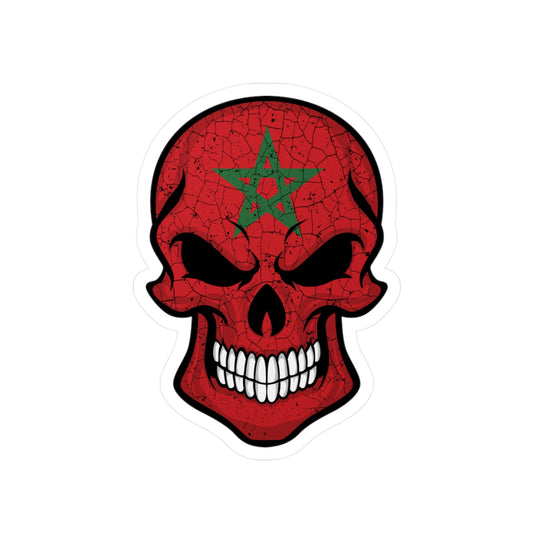 Moroccan Skull Sticker, Kiss-Cut Vinyl Decals, Punk Decor, Biker Accessories, Unique Gifts, DIY Art Decoration