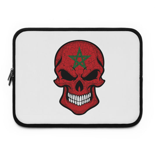 Moroccan Skull Laptop Sleeve, Cool Tech Accessory, Edgy Gift for Gamers, Festival Must-Have, Unique Computer Case