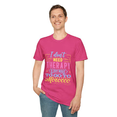 Morocco Therapy T-Shirt, Travel Tee, Unisex Graphic Shirt, Adventure Apparel, Wanderlust Gift, Vacation Reminder